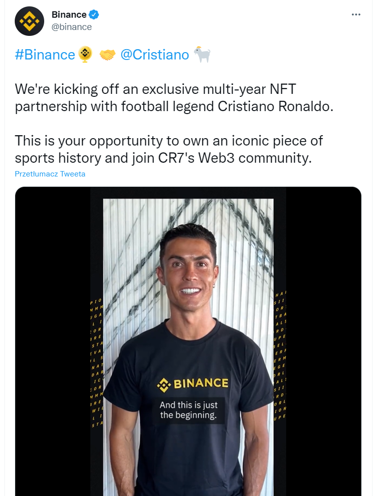 ronaldo binance