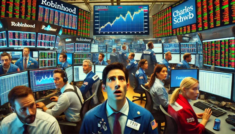 Problemy techniczne Robinhood, Charles Schwab i Fidelity Investments