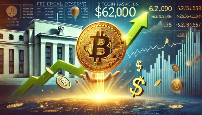 Bitcoin przekracza 62 tys. dolarów po decyzji Fed o cięciu stóp